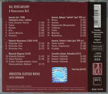 CD Jacek Urbaniak: Bal renesansowy - A Renaissance Ball