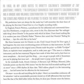 CD Ornette Coleman: Ornette On Tenor