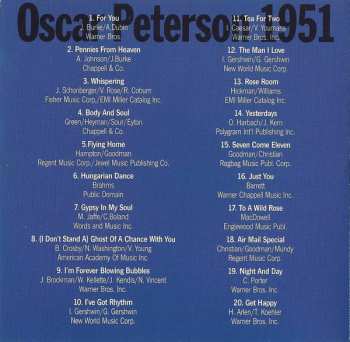 CD Oscar Peterson: 1951