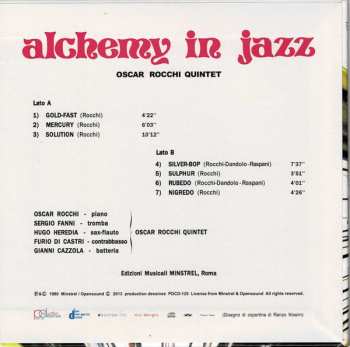 CD Oscar Rocchi Quintet: Alchemy In Jazz