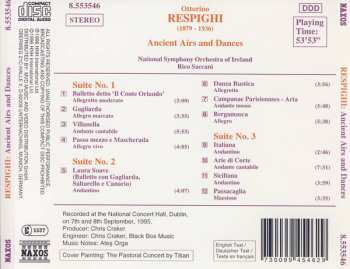 CD Ottorino Respighi: Ancient Airs And Dances Suites Nos. 1-3