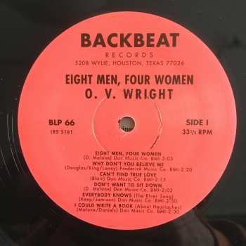 LP O.V. Wright: 8 Men And 4 Women