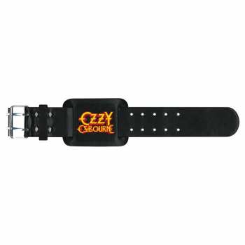 Merch Ozzy Osbourne: Lederarmband Logo Ozzy Osbourne