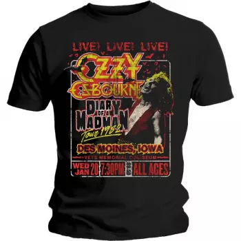 T-Shirt Diary Of A Madman Tour 