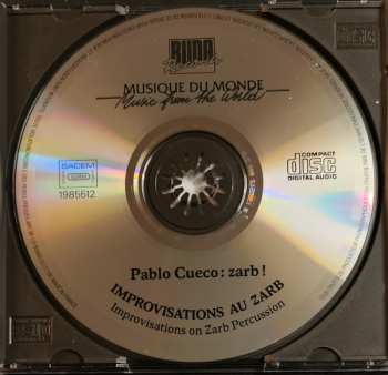 CD Pablo Cueco: Zarb! - Improvisations Au Zarb = Improvisations On Zarb Percussion