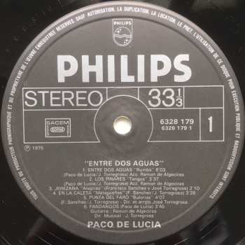 LP Paco De Lucía: Entre Dos Aguas
