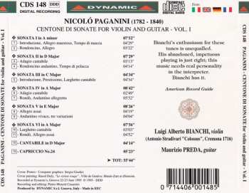 3CD/Box Set Niccolò Paganini: Centone Di Sonate For Violin And Guitar - Complete Edition