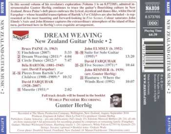 CD Béla Bartók: Dream Weaving (New Zealand Guitar Music • 2)