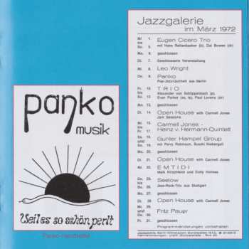 CD Panko Musik: Weil Es So Schön Perlt