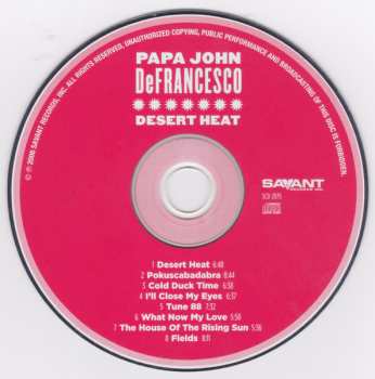 CD John DeFrancesco: Desert Heat