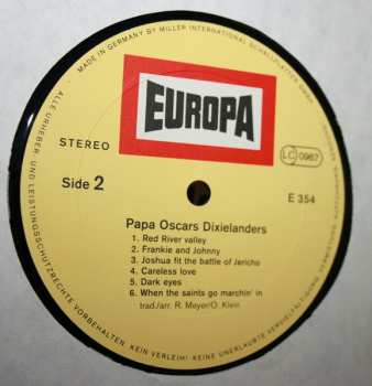 LP Papa Oscars Dixielanders: Papa Oscars Dixielanders