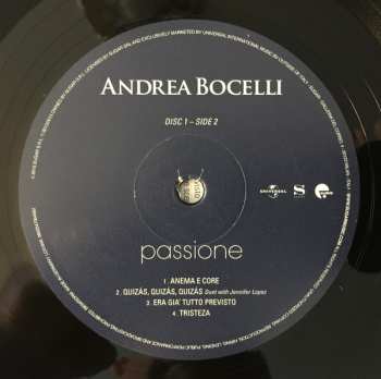 2LP Andrea Bocelli: Passione
