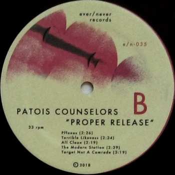 LP Patois Counselors: Proper Release.