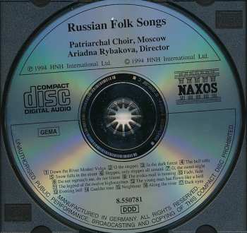 CD Patriarchal Choir, Moscow: Russian Folk Songs