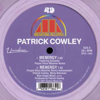 LP Patrick Cowley: Menergy (Purple Disco Machine Remix) CLR