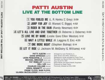 CD Patti Austin: Live At The Bottom Line