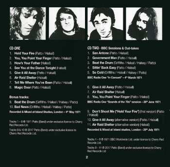 2CD Patto: Hold Your Fire