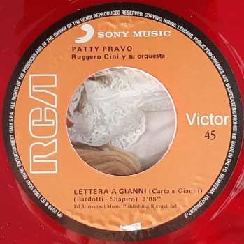 5SP Patty Pravo: Tu Mi Fai Girar... I Singoli 1968 CLR