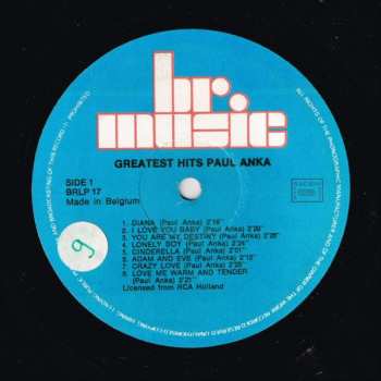LP Paul Anka: Greatest Hits