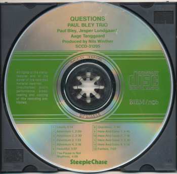 CD Paul Bley Trio: Questions