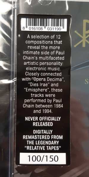 CD Paul Chain: Soliloquies 1984 > 1994 LTD | NUM