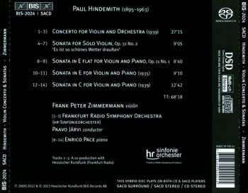 SACD Paul Hindemith: Violin Sonatas & Concerto