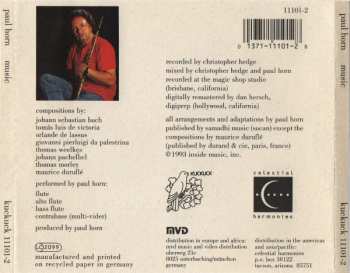 CD Paul Horn: Music