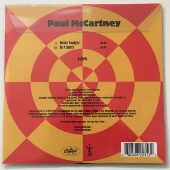 SP Paul McCartney: Home Tonight / In A Hurry LTD | PIC
