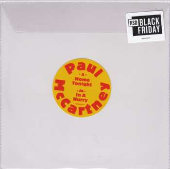 SP Paul McCartney: Home Tonight / In A Hurry LTD | PIC