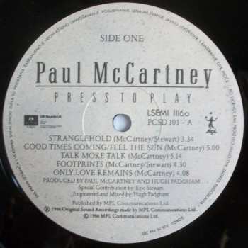LP Paul McCartney: Press To Play