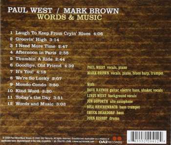 CD Paul West: Words & Music