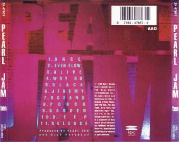 CD Pearl Jam: Ten