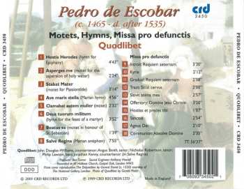 CD Pedro De Escobar: Motets, Hymns, Missa Pro Defunctis