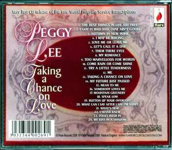 CD Peggy Lee: Taking A Chance On Love