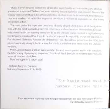 CD Per Henrik Wallin Trio: 9.9.99