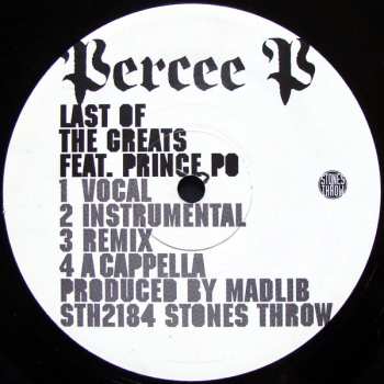 LP Percee P: No Time For Jokes / Last Of The Greats