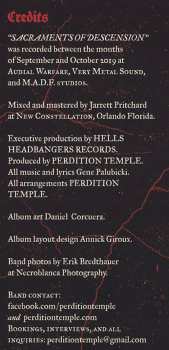 CD Perdition Temple: Sacraments Of Descension