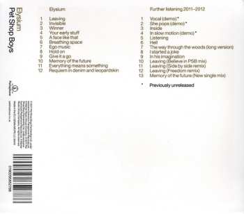 2CD Pet Shop Boys: Elysium / Further Listening 2011–2012