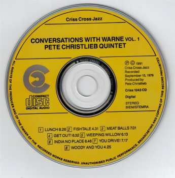 CD Warne Marsh: Conversations With Warne Volume 1