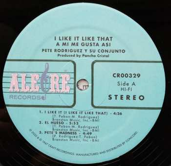 LP Pete Rodriguez: I Like It Like That (A Mi Me Gusta Asi)