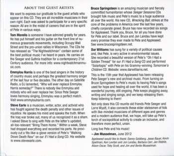 CD Pete Seeger: A More Perfect Union