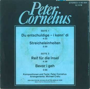 SP Peter Cornelius: Peter Cornelius