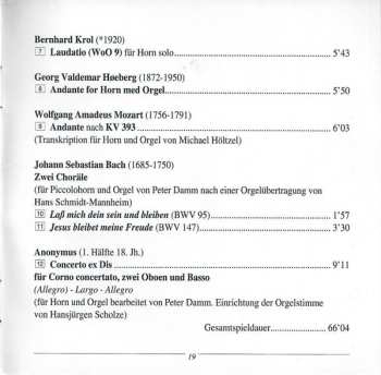 CD Peter Damm: Laudatio (Musik Für Horn Und Orgel Aus Der Kathedrale Zu Dresden)