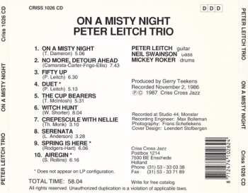 CD Peter Leitch Trio: On A Misty Night