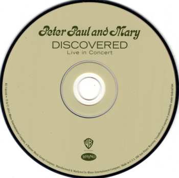CD Peter, Paul & Mary: Discovered Live In Concert
