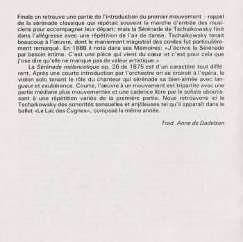 CD Pyotr Ilyich Tchaikovsky: Serenade Für Streicher Op. 48 / Serenade Mélancolique Op. 26 