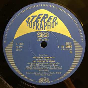 LP Petr Eben: Apologia Sokratus · Ubi Caritas Et Amor