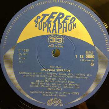 LP Petr Eben: Apologia Sokratus · Ubi Caritas Et Amor