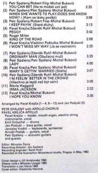 LP Petr Spálený: Highways And Country Roads