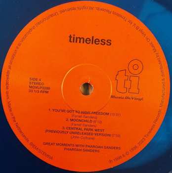 2LP Pharoah Sanders: Great Moments With Pharoah Sanders LTD | NUM | CLR